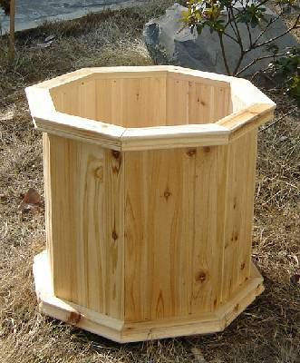 Cedar wood octagon planters