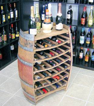 Barrel discount wine holder